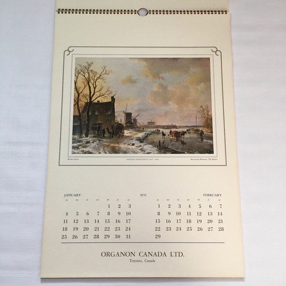 The Vaka Art Calendar 1976 Vintage Painters of Romanticism Kruseman Springer - Picture 5 of 10